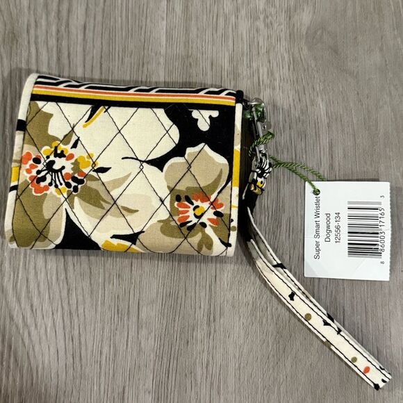 NWT Vera Bradley Super Smart Wristlet Wallet in Dogwood Floral - Picture 2 of 5